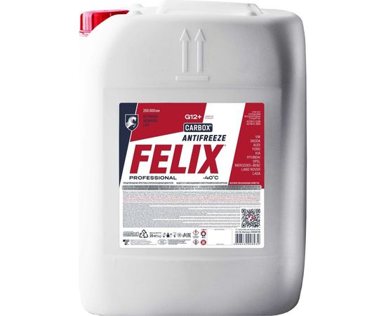 Антифриз FELIX CARBOX -40 град. С, G-12, 20 кг, красный 430206159 