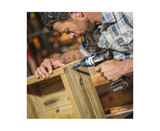 WORX Дрель-шуруповерт аккумуляторная AiDrill WX178, 20В, 2Ач x1, кейс WX178 – изображение 6