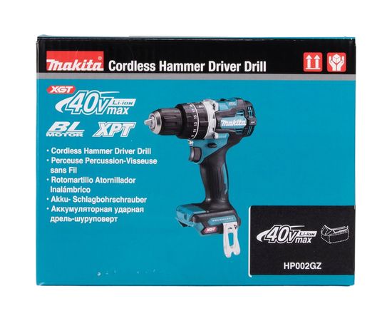 Ударная аккумуляторная дрель-шуруповерт Makita BL XPT, XGT 40В HP002GZ – изображение 16