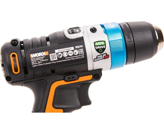 WORX Дрель-шуруповерт аккумуляторная AiDrill WX178, 20В, 2Ач x1, кейс WX178 – изображение 3