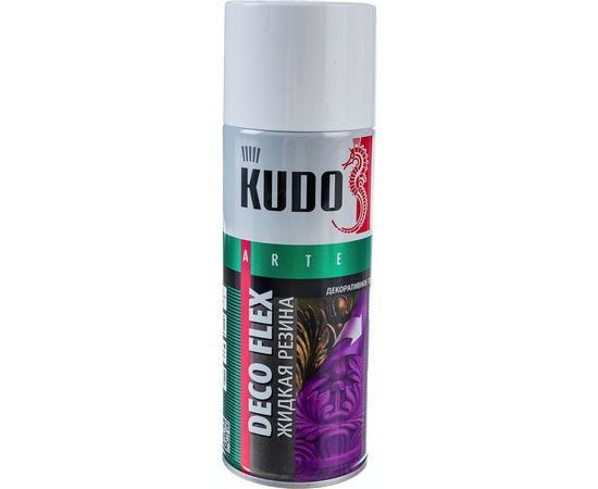 Краска для декоративных работ KUDO DECO FLEX жидкая резина, белая 11600331 