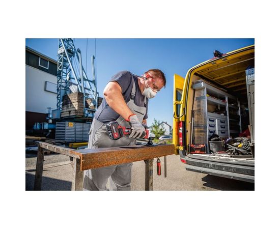 Аккумуляторная угловая шлифовальная машина FLEX LBE 125 18.0-EC/5.0 Set 499323 – изображение 12