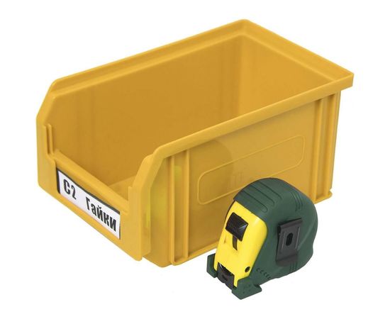 Ящик СТАРКИТ пластиковый, 3,8л, желтый C2-Y-2 – изображение 2