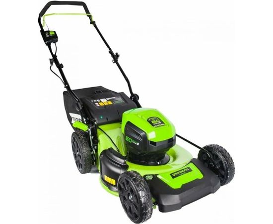 Аккумуляторная бесщеточная газонокосилка Greenworks GD60LM46HP 2502807 – изображение 2