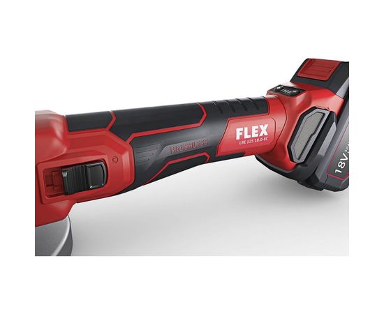 Аккумуляторная угловая шлифовальная машина FLEX LBE 125 18.0-EC/5.0 Set 499323 – изображение 8