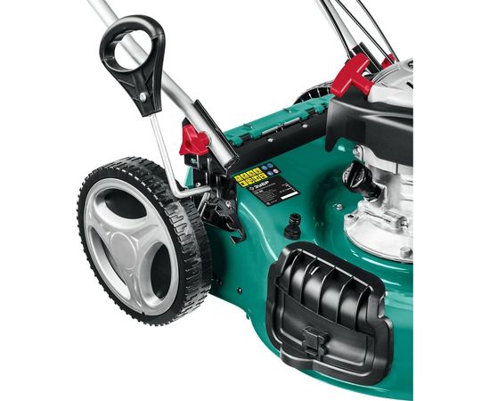 Самоходная бензиновая газонокосилка ЗУБР 460 мм, 4.5 л.с. ГБС-460 – изображение 6
