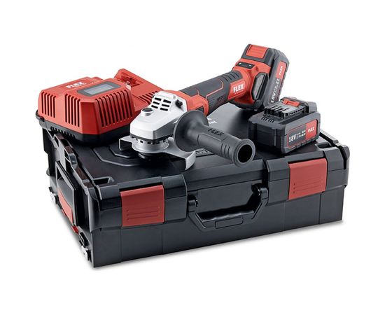 Аккумуляторная угловая шлифовальная машина FLEX LBE 125 18.0-EC/5.0 Set 499323 – изображение 6