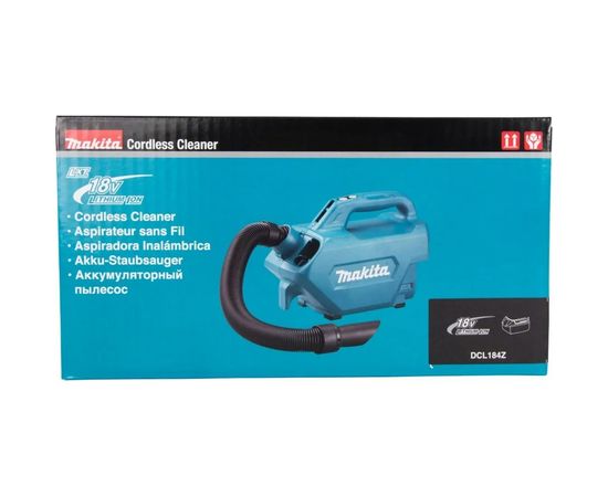 Пылесос Makita аккумулятор 18В, Li-ion, 1400л\м, 5.4 кПа,0.33\0.5л,1.8-2.2 кг., 3-x скоростной DCL184Z – изображение 11