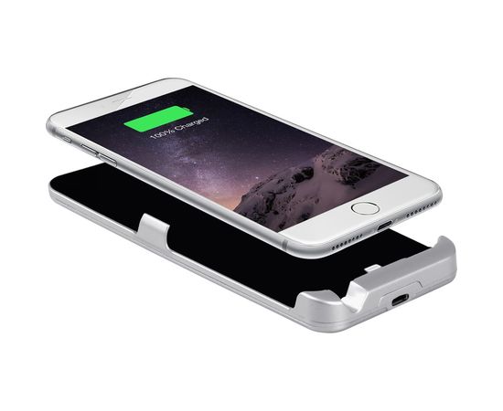 Чехол-аккумулятор Interstep для iPhone 8Plus/7Plus/6Plus 5000мАч SILVER, B201, 51434 – изображение 2