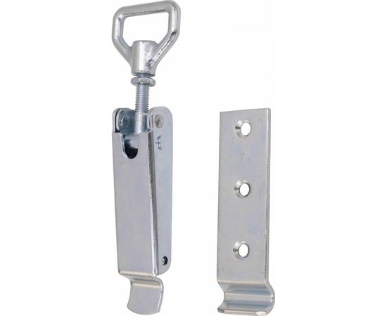 Замок для ящика VORMANN с регулирующим винтом, с выгнутой ответной частью 153/170х47 мм, оцинкованный 01207000/9030 – изображение 2