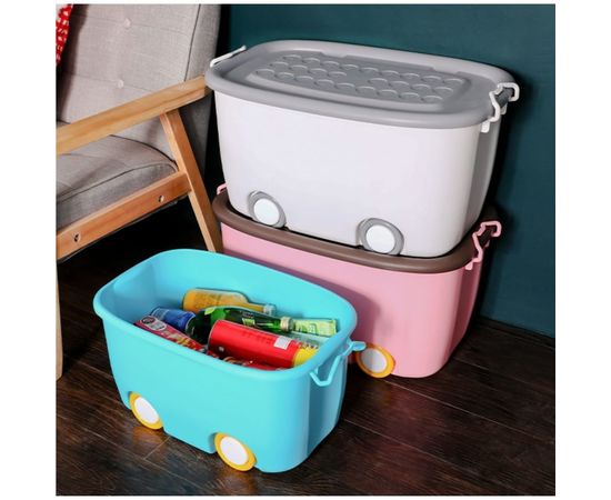 Большой ящик для хранения на колесах ZDK розовый boxbig0001/pink – изображение 3