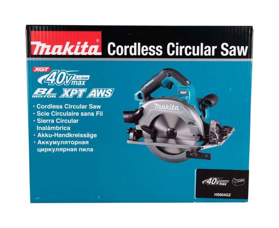 Аккумуляторная дисковая пила Makita XGT BL 40В без аккумулятора и ЗУ HS004GZ – изображение 15