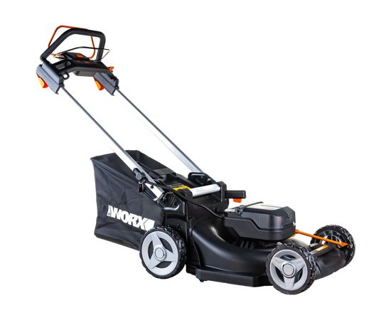 Аккумуляторная самоходная газонокосилка WORX 40 В, АКБ 4 А*ч х2, ЗУ 2А х2 WG749E – изображение 5