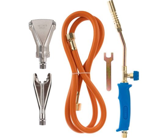 Пропановая горелка REXANT ГВП-400К набор 3 насадки, шланг 1.5 м 11-0997 – изображение 2