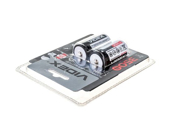 Никель-металлогидридный аккумулятор Videx HR14/C 3500mAh 2BL LSD, низкий саморазряд VID-HR14/C-3500 – изображение 2