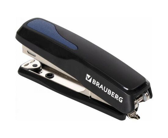Степлер BRAUBERG Super №10, до 20 листов, антистеплер, черно-синий 229078 – изображение 2