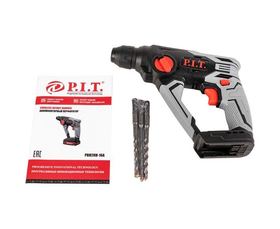 Аккумуляторный перфоратор + АКБ P.I.T. PBH20H-16A COMBO – изображение 3