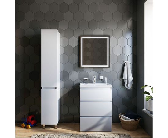 Напольная база под раковину AM.PM Gem S 75 см 3 ящика белый глянец M91FSX0752WG – изображение 4