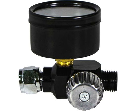 Манометр с регулятором давления на рукоятку окрасочного пистолета RADEX Star S-081C – изображение 2