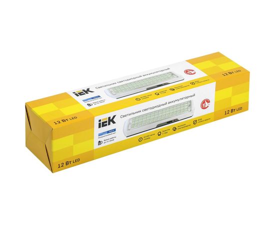 Светильник IEK, ДБА 3928 аккумулятор 15ч 12вт LDBA0-3928-60-K01 – изображение 2