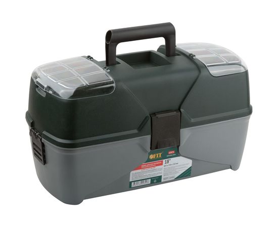 Ящик для инструмента FIT раздвижной пластиковый с 3-мя кантилеверами отделениями 18 65675 – изображение 2