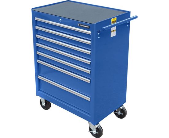 Инструментальная тележка Станкоимпорт на колесах 7 ящиков синяя BTD-270071CS – изображение 2