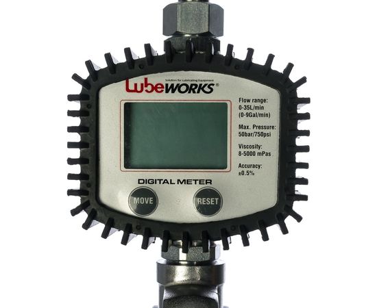 Lubeworks Маслораздаточный пистолет с электронным счетчиком литров и с жёстким наконечником 1781501 – изображение 3