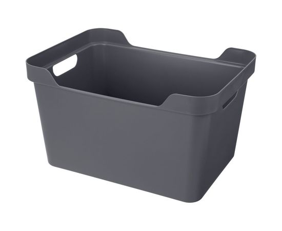 Универсальный ящик Econova Luxe с крышкой, 380х276х220 мм, 18 л серый 433205811 – изображение 3