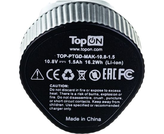 Аккумулятор для электроинструмента (Li-Ion, 10.8В, 1.5Ач) TopON TOP-PTGD-MAK-10.8-1.5 – изображение 3