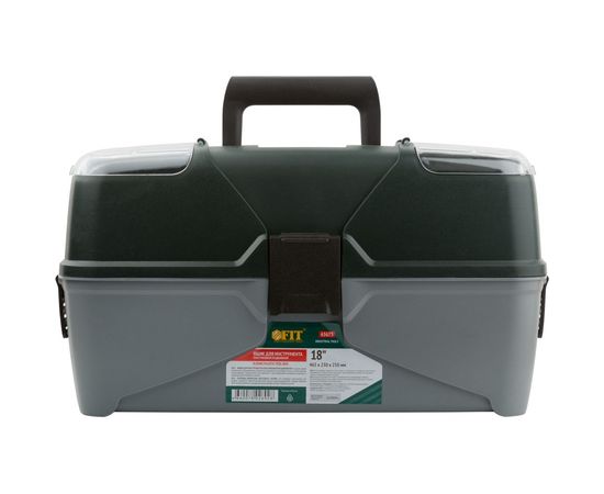 Ящик для инструмента FIT раздвижной пластиковый с 3-мя кантилеверами отделениями 18 65675 – изображение 3