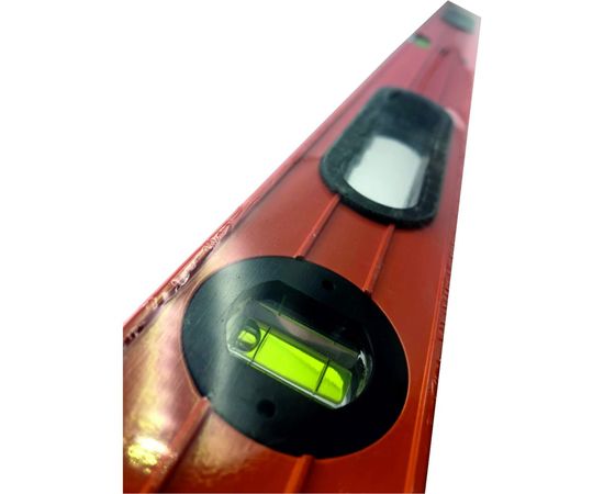 Строительный уровень Буревестник алюминиевый, 1800мм, 3 ампулы, магнитный 124 – изображение 4