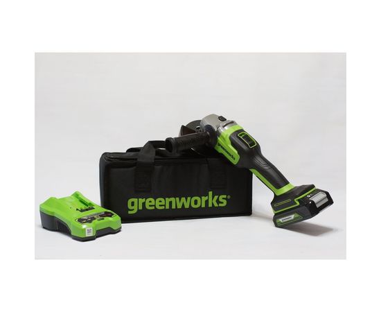 Аккумуляторная угловая шлифовальная машина GreenWorks GD24AG 3200207UA – изображение 5