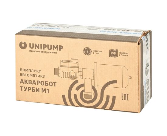 Комплект автоматики АКВАРОБОТ ТУРБИ-М1 с гидроаккумулятором (2 л) Unipump 19264 – изображение 6