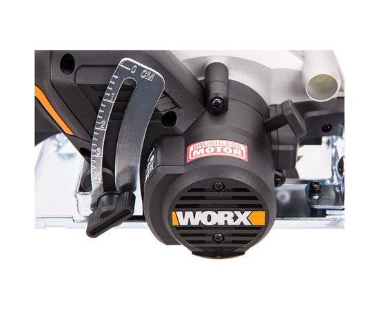 Аккумуляторная циркулярная бесщеточная мини-пила WORX WX531.9 – изображение 6