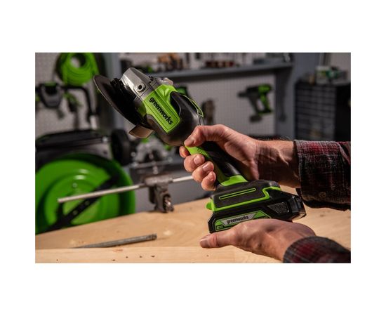 Аккумуляторная угловая шлифовальная машина GreenWorks GD24AG 3200207UA – изображение 8