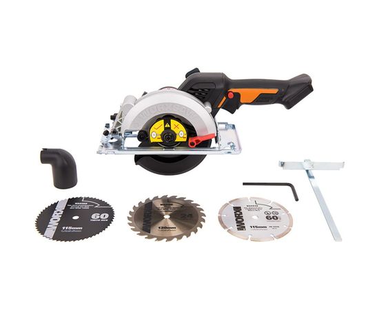 Аккумуляторная циркулярная бесщеточная мини-пила WORX WX531.9 – изображение 8