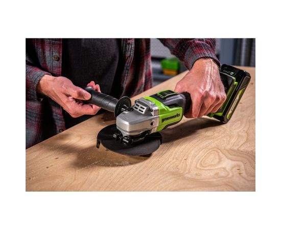 Аккумуляторная угловая шлифовальная машина GreenWorks GD24AG 3200207UA – изображение 9