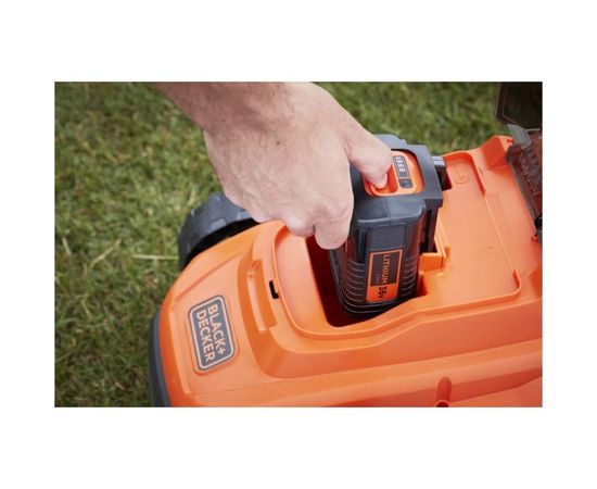 Black+Decker Газонокосилка колесная аккумуляторная 36В, совместима с аккумуляторной BCMW33184L2-QW – изображение 12