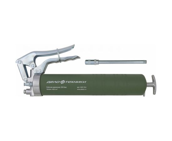Шприц для смазки Дело Техники плунжерный, пистолетного типа, 400 см3 865344 – изображение 2