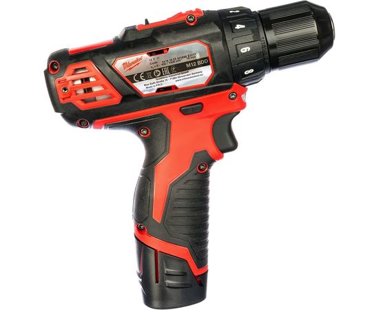 Milwaukee Акк. дрель/ш. M12BDD-202С Li-Ion2Ач 4933441915 – изображение 2