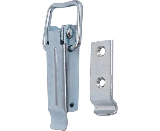 Замок для ящика с выгнутой ответной частью VORMANN 87х33 мм, оцинкованный 01202085/9018 – изображение 2