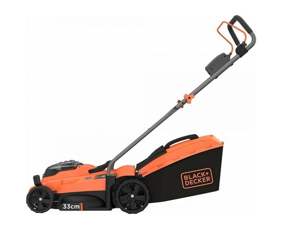 Black+Decker Газонокосилка колесная аккумуляторная 36В, совместима с аккумуляторной BCMW33184L2-QW – изображение 3