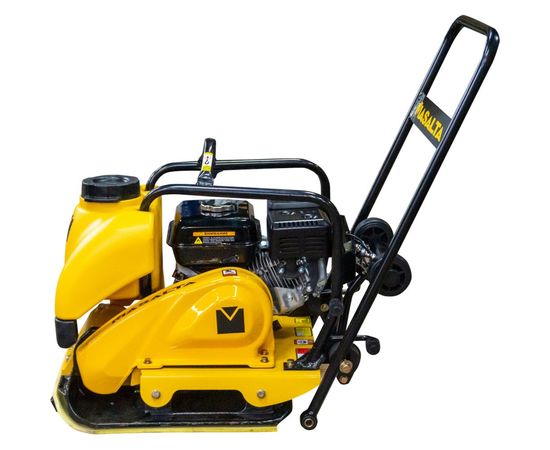 Masalta Виброплита MSR90-2 бензиновая Dinking DK168, 6,5 л.с., 83 кг, бак, колеса, ВИБ173 – изображение 4