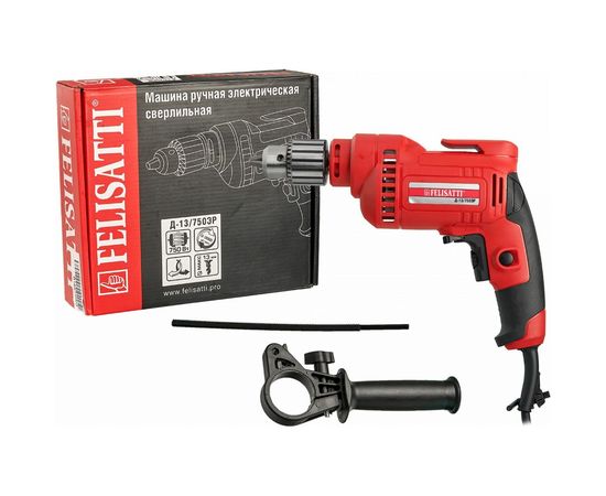 Безударная дрель Felisatti Д-13/750ЭР 1375.5.1.00 – изображение 8