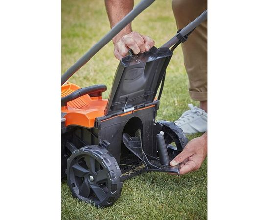 Black+Decker Газонокосилка колесная аккумуляторная 36В, совместима с аккумуляторной BCMW33184L2-QW – изображение 8