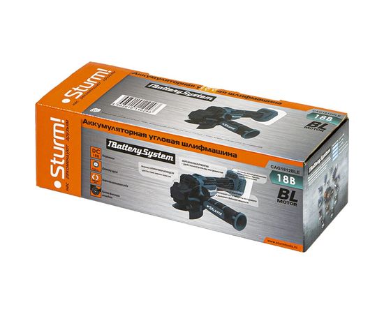 Аккумуляторная углошлифовальная машина Sturm CAG1812BLE – изображение 9