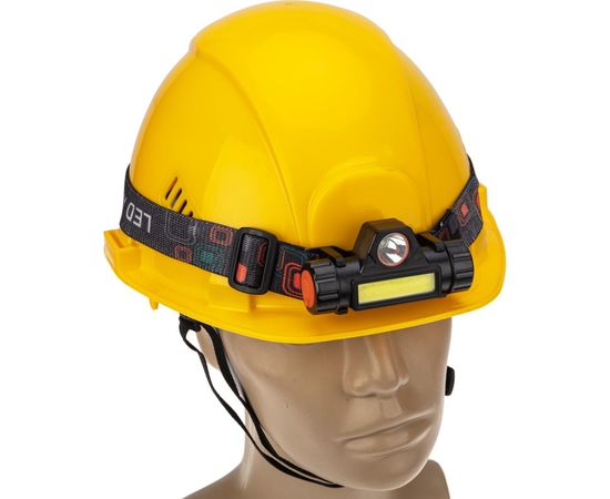 Налобный аккумуляторный поворотный фонарь REXANT с магнитом, дальний и ближний свет, li-ion, 75-7839 – изображение 2