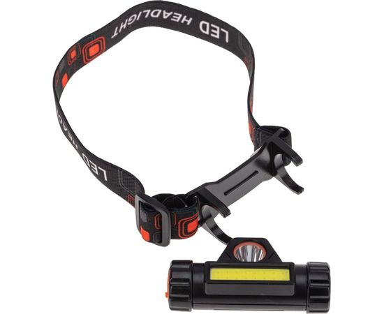 Налобный аккумуляторный поворотный фонарь REXANT с магнитом, дальний и ближний свет, li-ion, 75-7839 – изображение 3