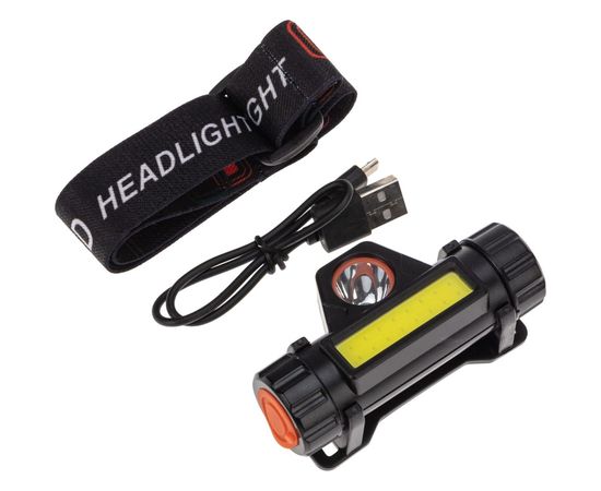 Налобный аккумуляторный поворотный фонарь REXANT с магнитом, дальний и ближний свет, li-ion, 75-7839 – изображение 4