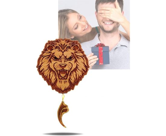 Ароматизатор AROMA BAR Лев рычит в коричневом цвете, Paco Rabanne Invictus, 10 мл 43NemLeobrown – изображение 4